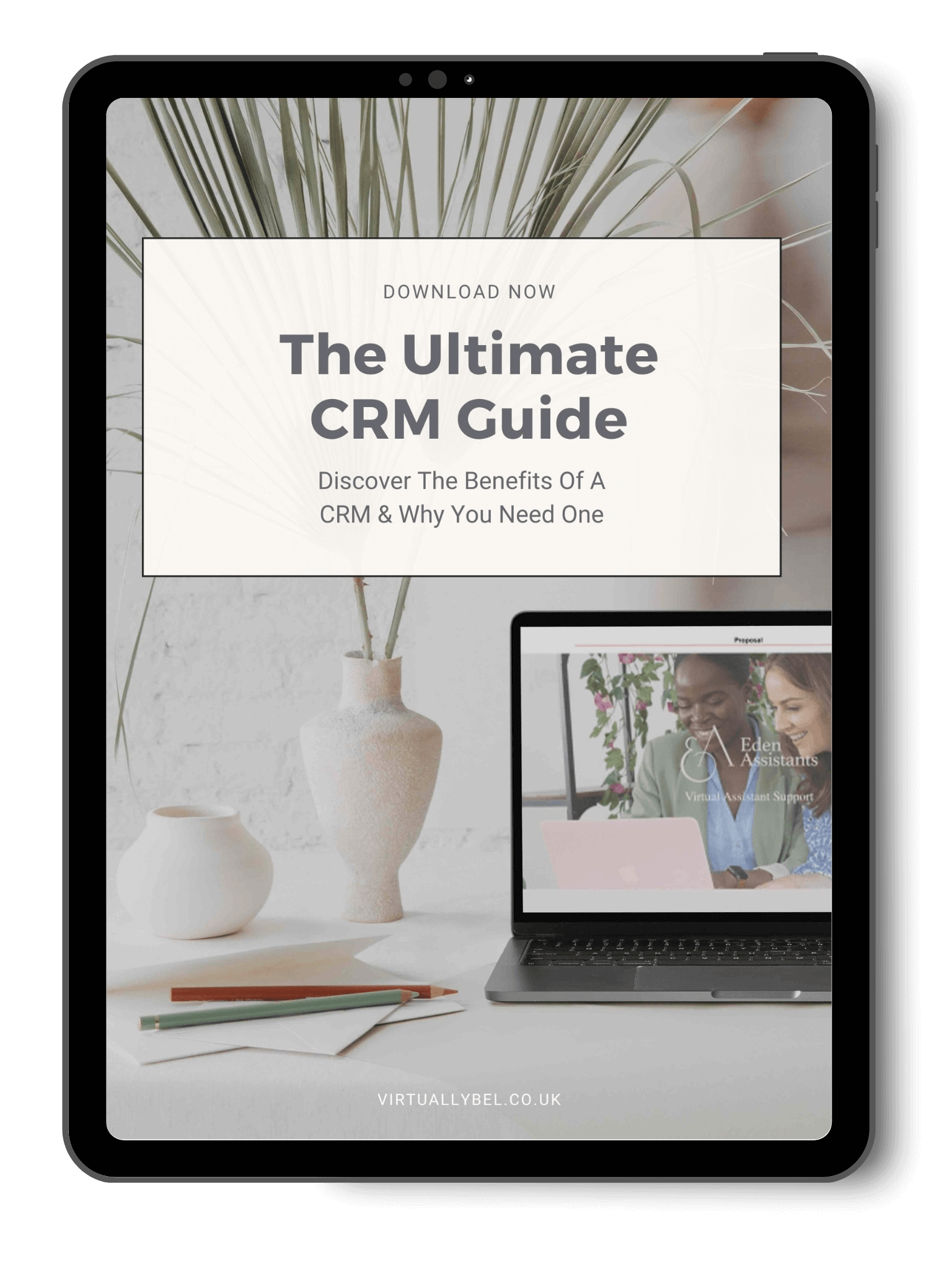 The Ultimate CRM Guide Ipad Mockup